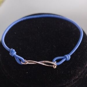 Avon Blue and Silver Infinity Bracelet
